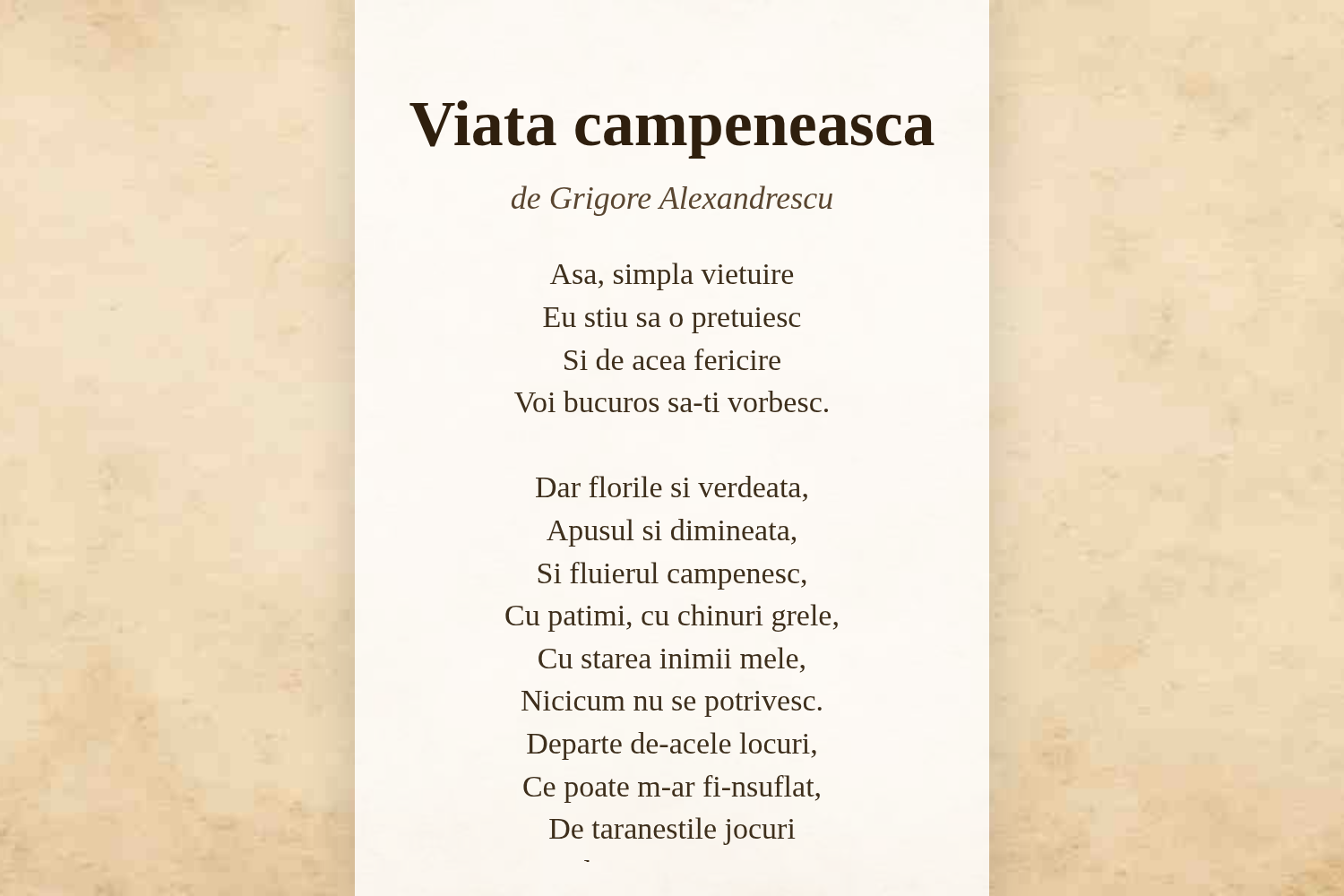 Viata campeneasca