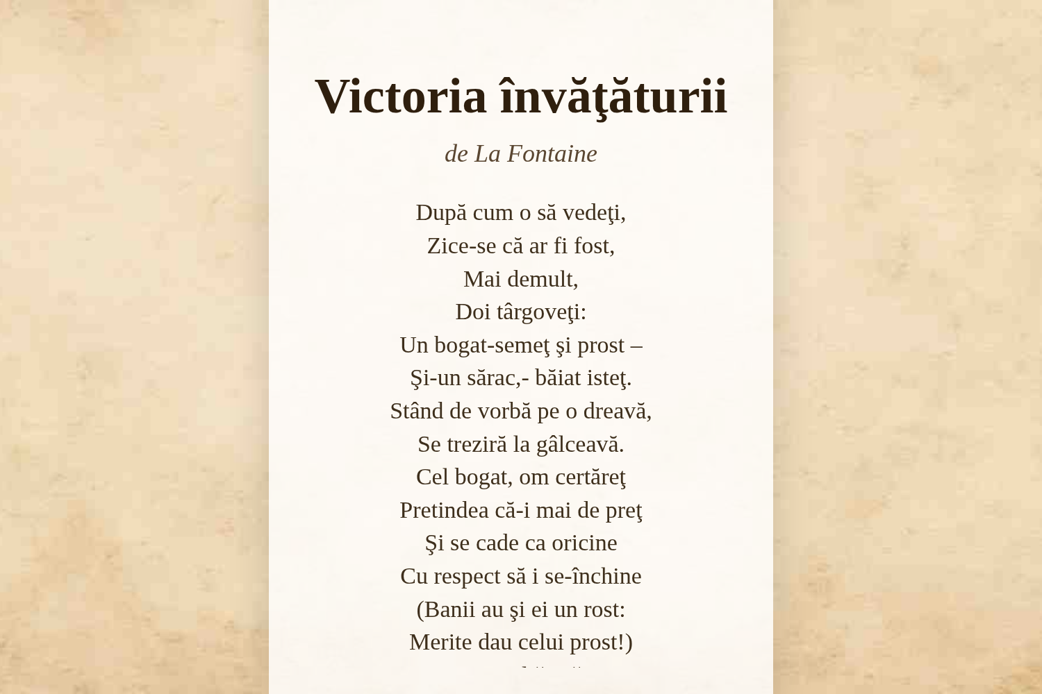 Victoria învăţăturii