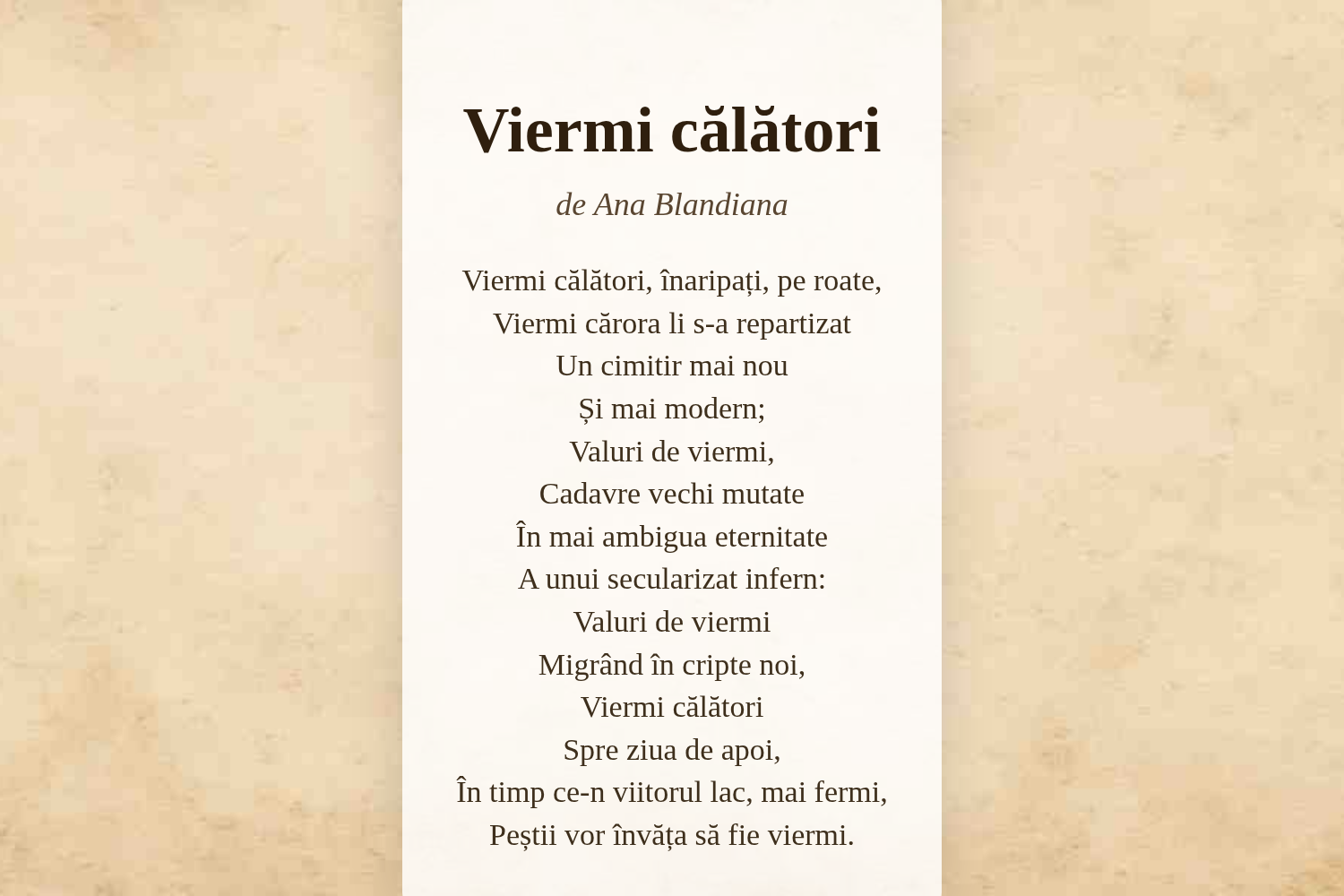 Viermi călători