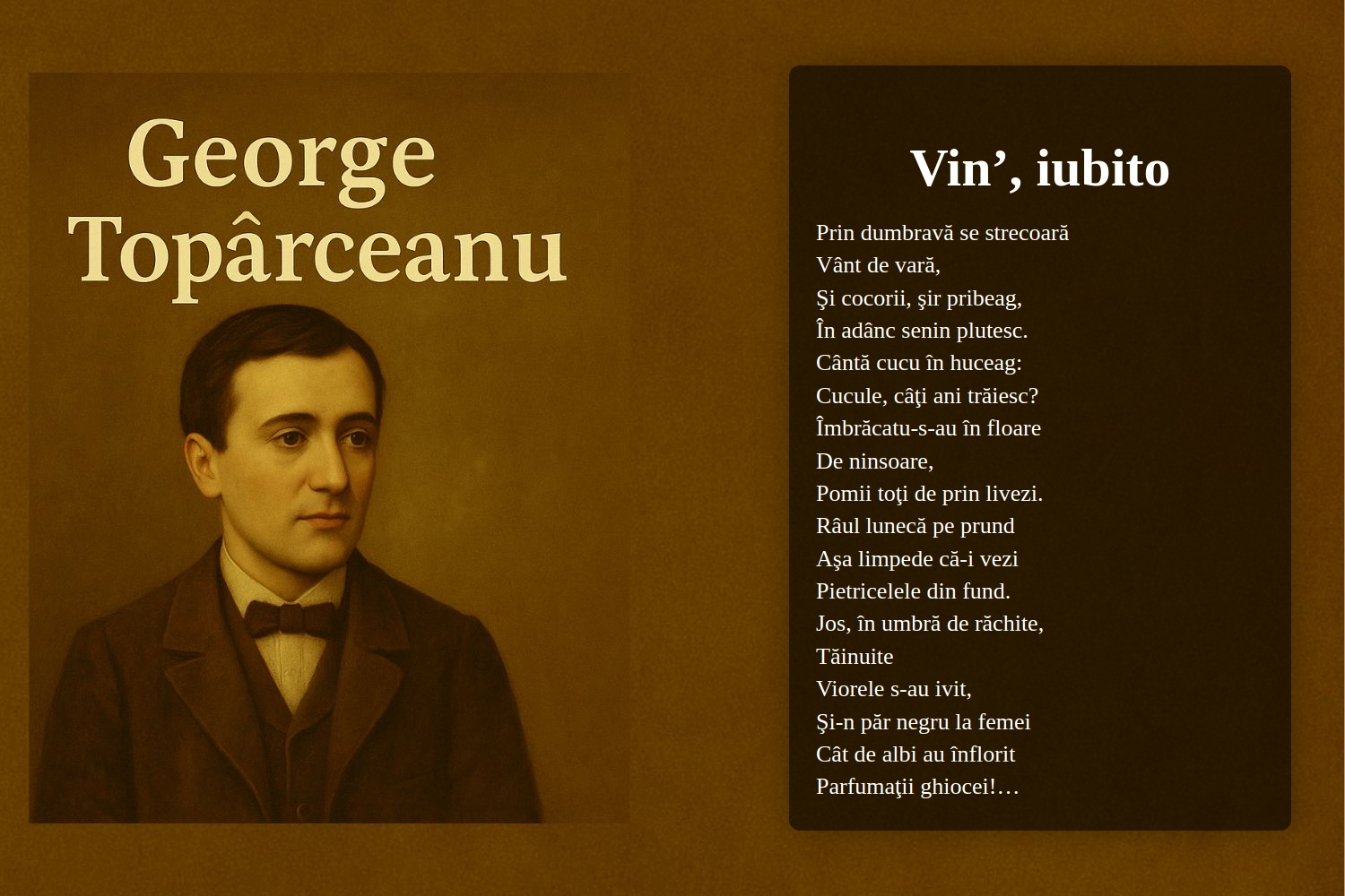 Vin’, iubito
