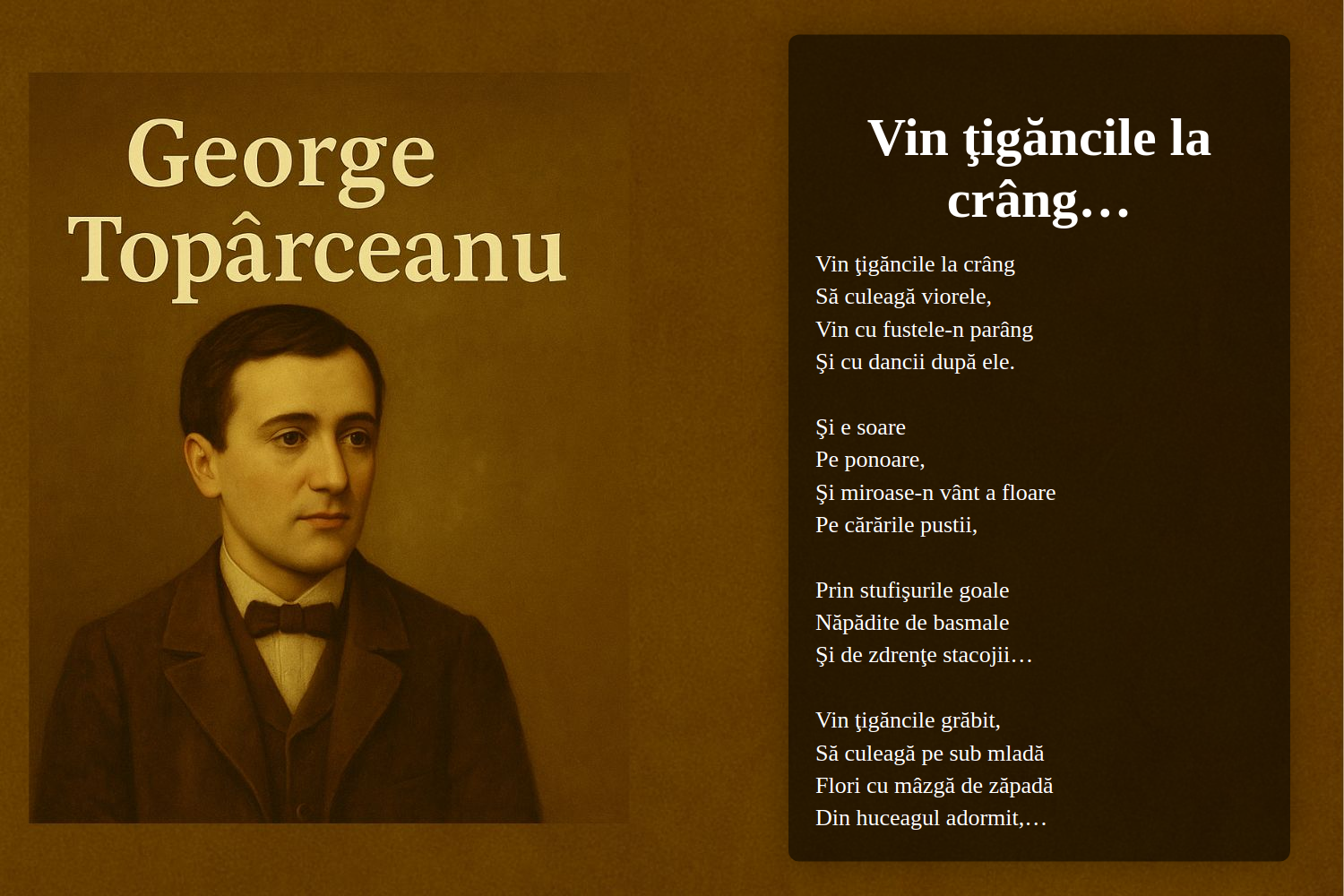 Vin ţigăncile la crâng…