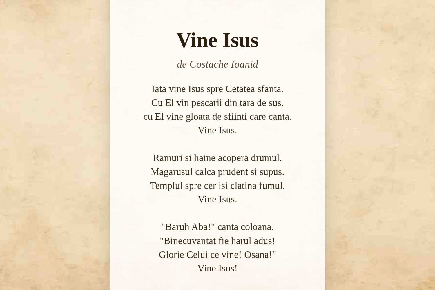 Vine Isus