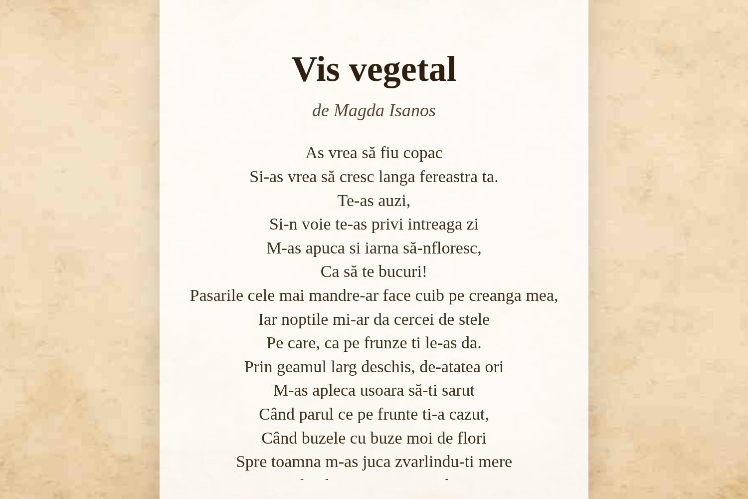 Vis vegetal