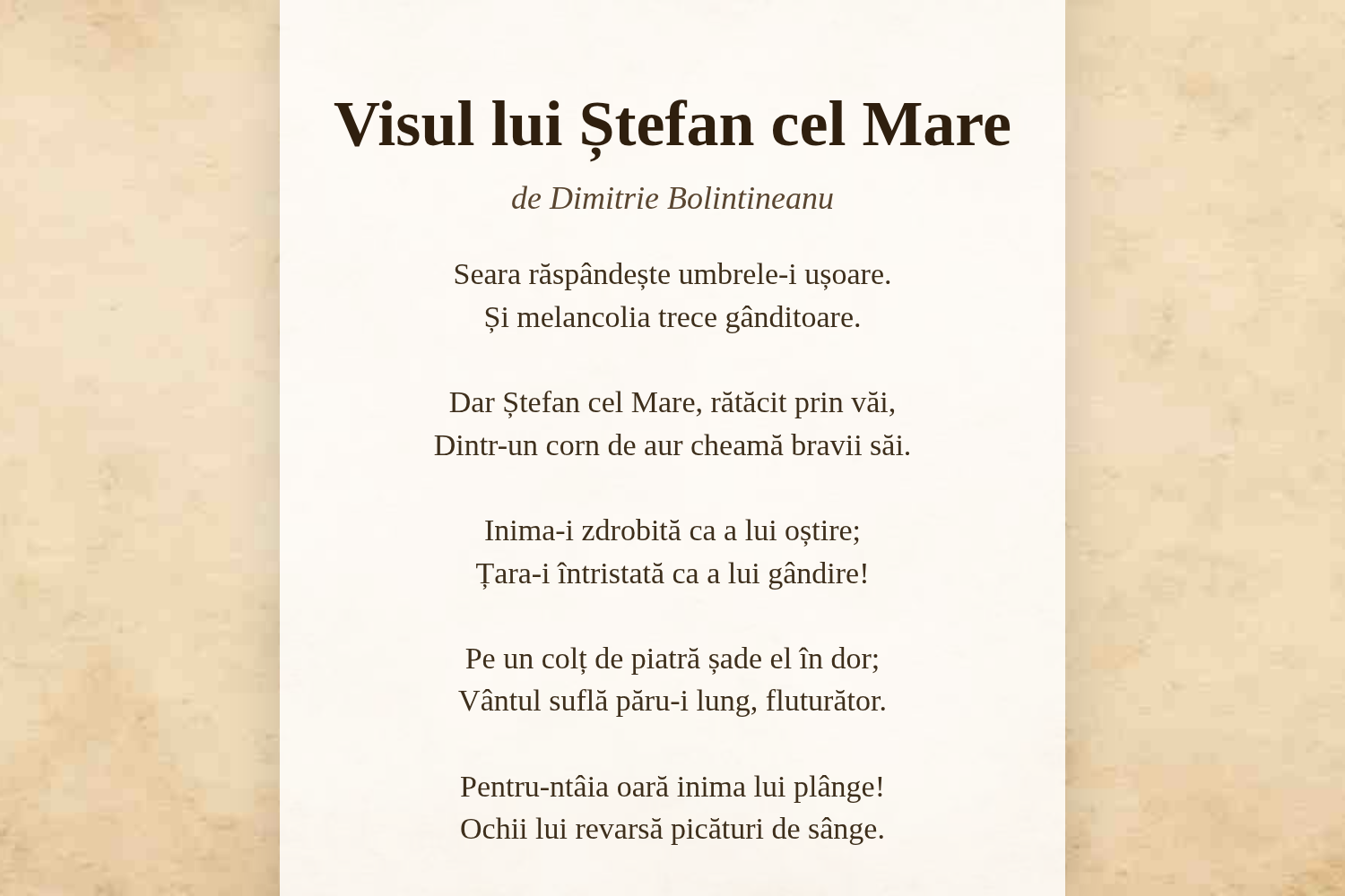 Visul lui Ștefan cel Mare