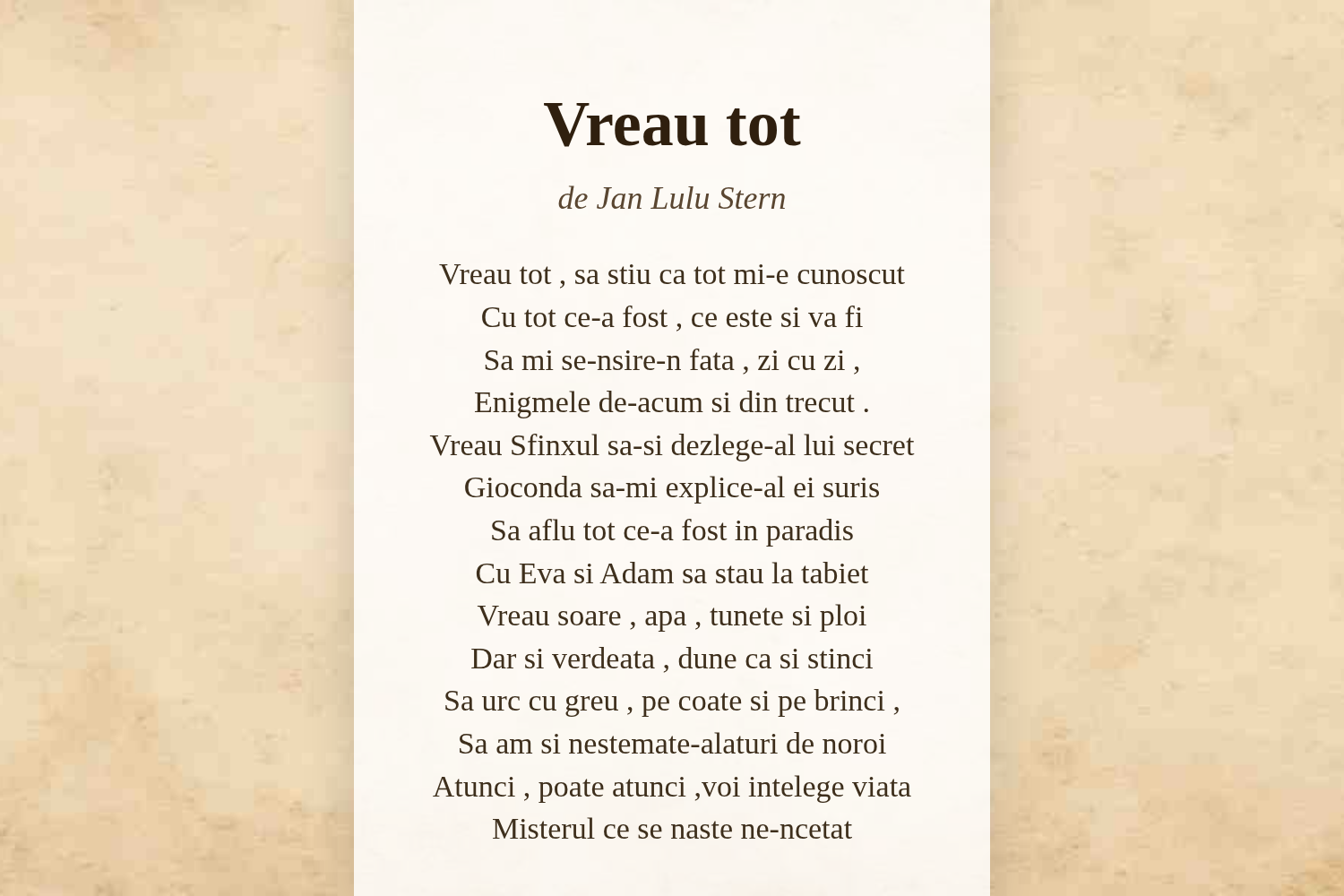 Vreau tot