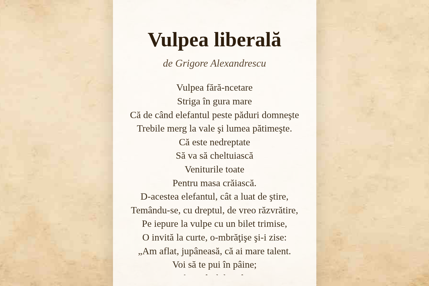 Vulpea liberală