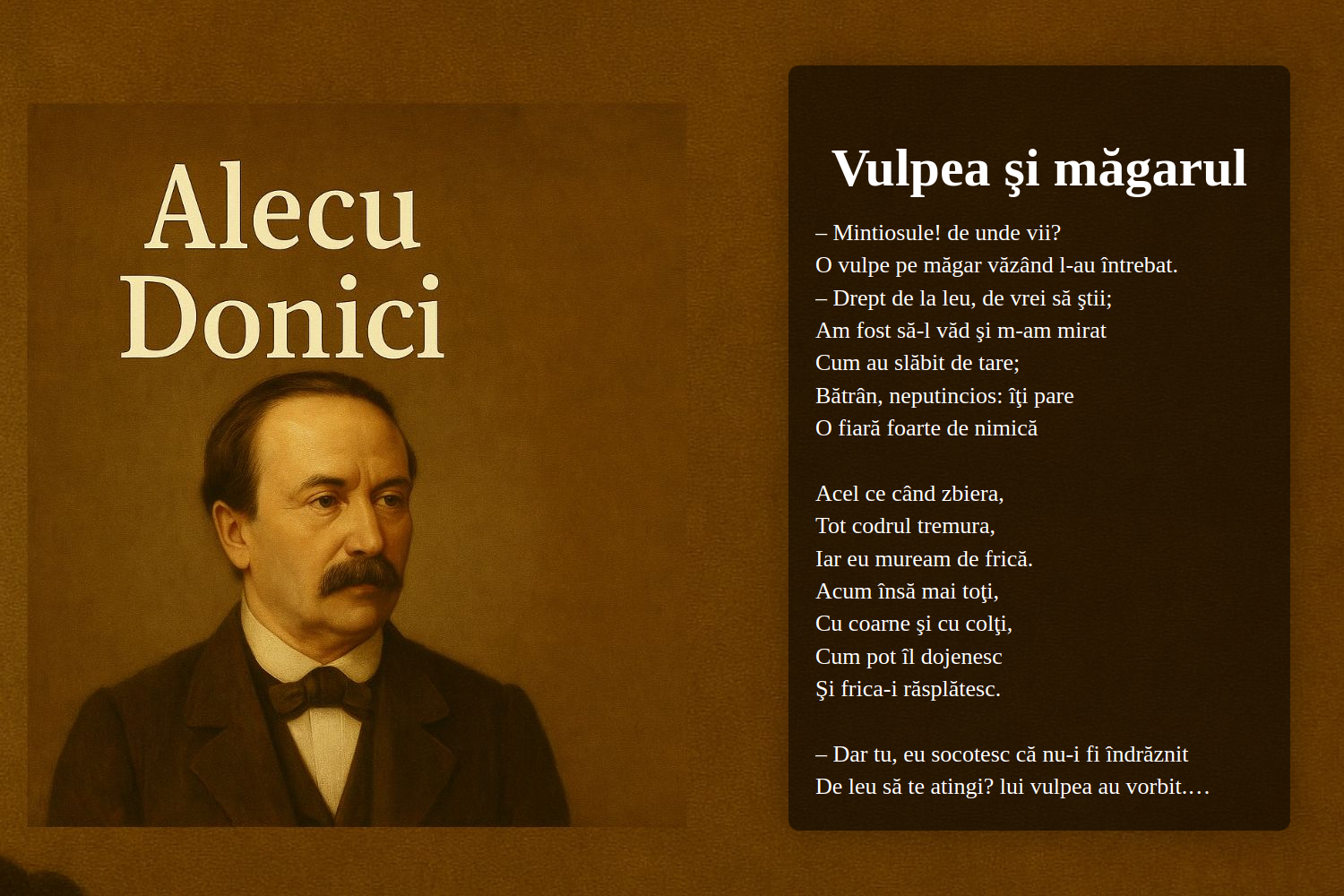 Vulpea şi măgarul