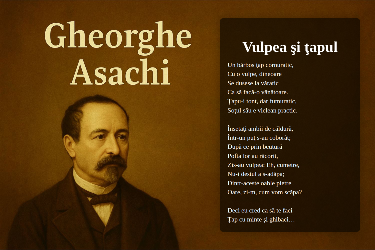 Vulpea şi ţapul