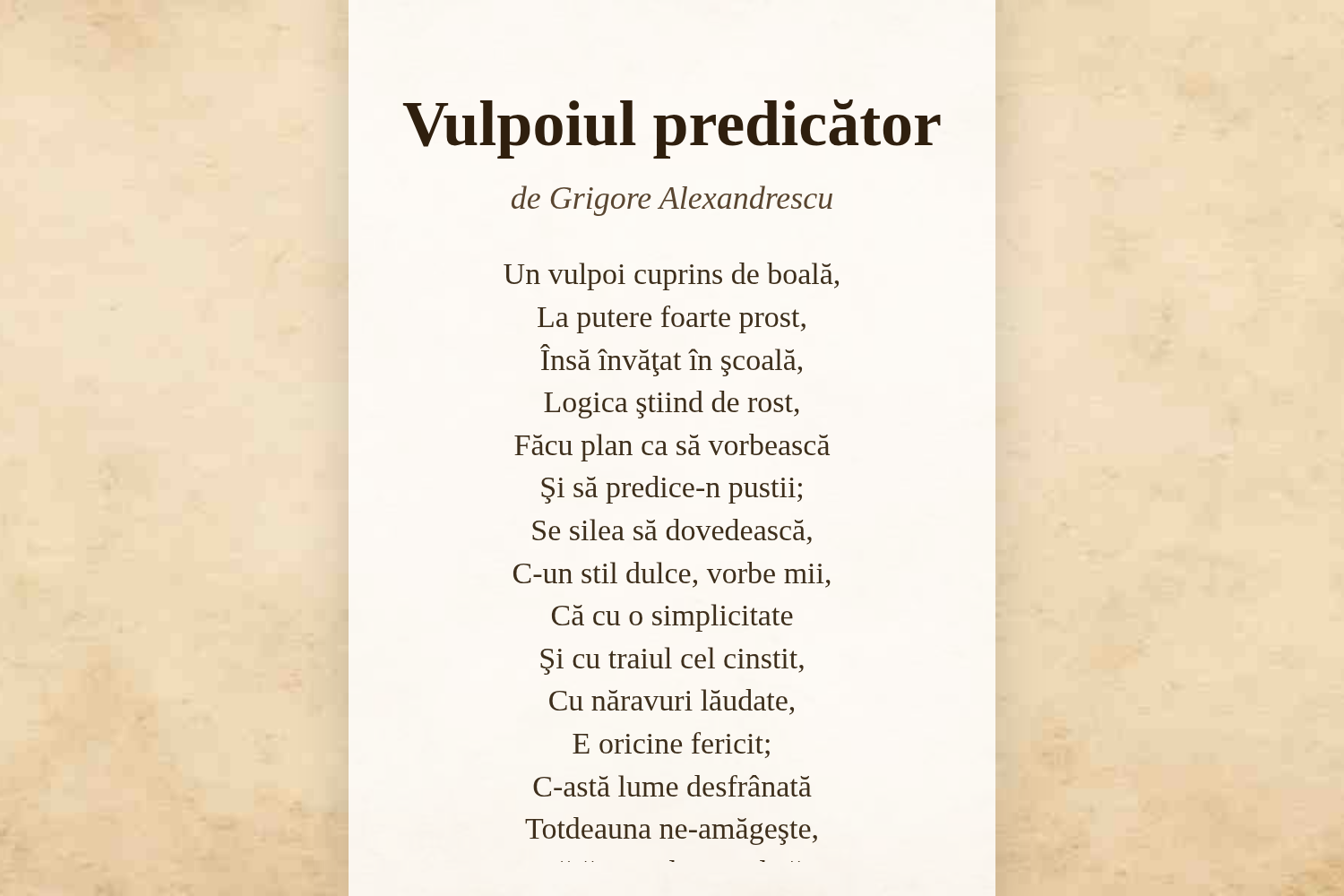 Vulpoiul predicător
