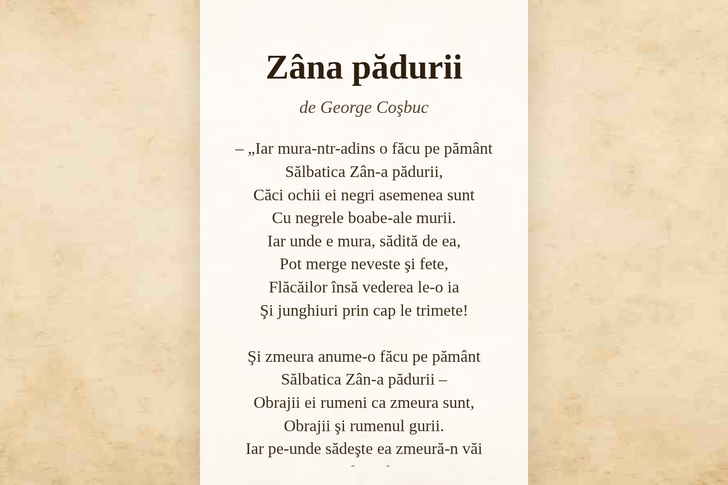 Zâna pădurii