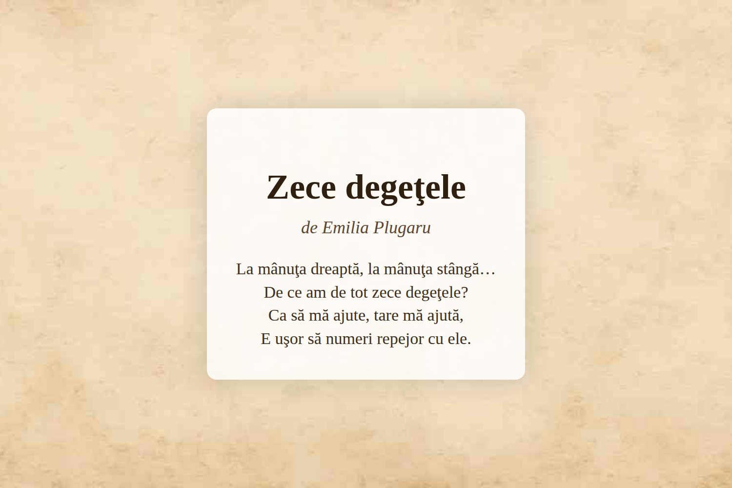 Zece degeţele